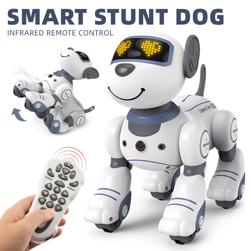 Smart Robotic Puppy Toy with Music Lights and Voice Commands