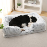 Warm Calming Donut Bed for Pets Soft Cozy Fluffy Cushion