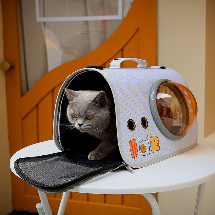 Outing Carry Bag Portable Pet Bag Transparent Cage