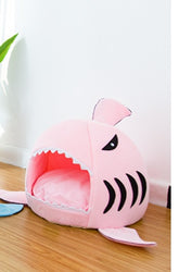 Warm Washable Bed for Small Pet Cute Comfortable Shark