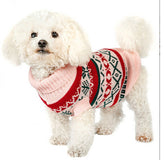 Pet Sweater Leaf Pattern Sweater Stylish Knitted Outfit