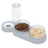 Pet Bowl Automatic Feeder Dog & Cat With Water Fountain