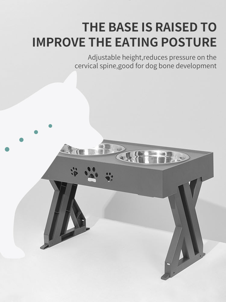 Pet Bowl Dog Bowl Pet Feeder Stainless Steel Folding Bowl