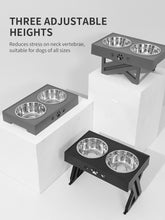 Pet Bowl Dog Bowl Pet Feeder Stainless Steel Folding Bowl