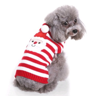 Warm Winter Holiday Outfit for Festive Knitted Pet Apparel