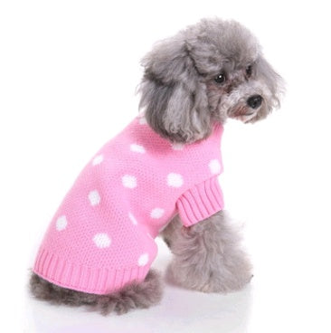 Warm Winter Holiday Outfit for Festive Knitted Pet Apparel