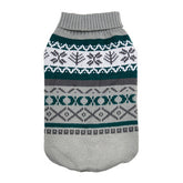 Pet Sweater Leaf Pattern Sweater Stylish Knitted Outfit