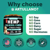 Anxiety Relief Treats with Hemp Oil Turmeric & Valerian