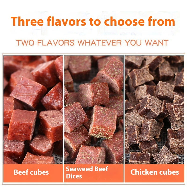 Dog Snacks Dried Beef Cubes Wholesale Training Treats