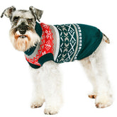 Pet Sweater Leaf Pattern Sweater Stylish Knitted Outfit