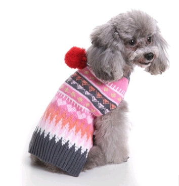 Warm Winter Holiday Outfit for Festive Knitted Pet Apparel