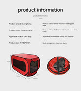 Breathable Secure Dog Crate for Vehicle Travel