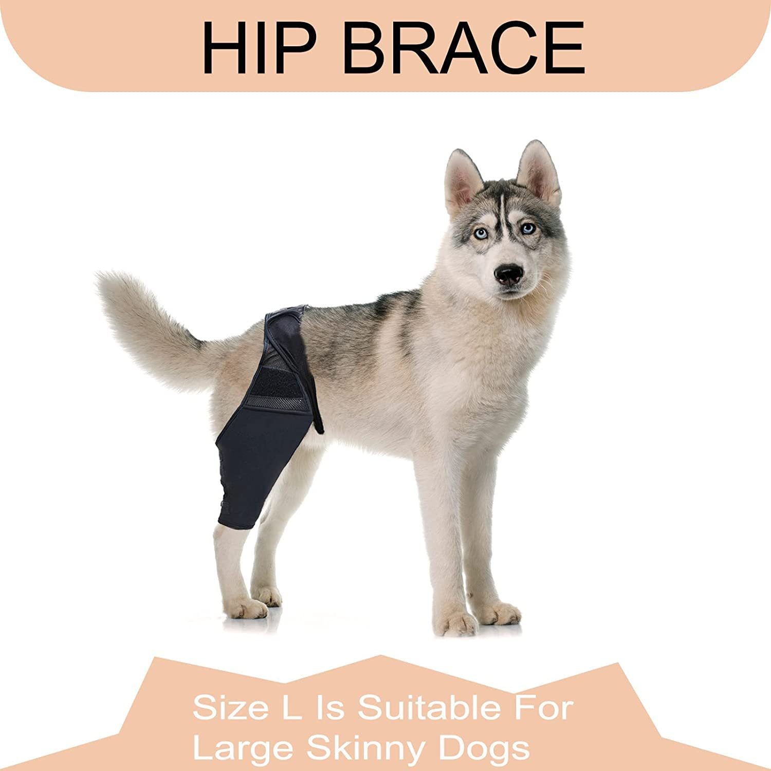Adjustable Dog Leg Support Brace for Injury Recovery