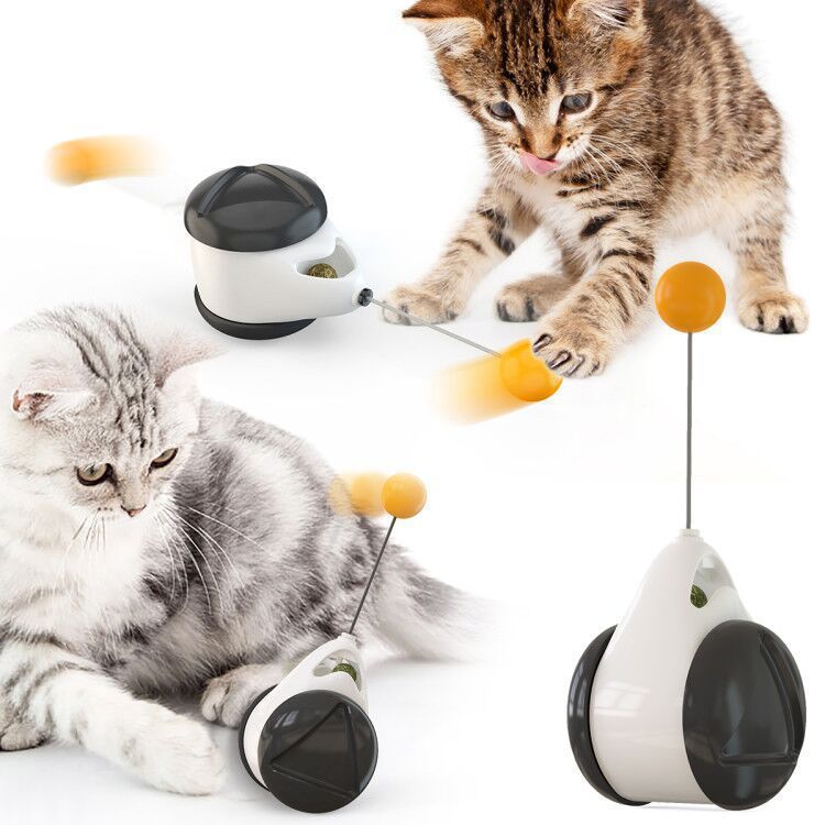 Motion-Activated Hanging Cat Toy for Exercise and Fun