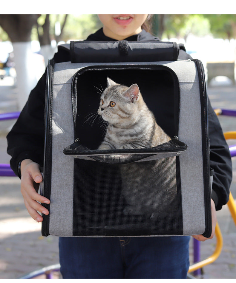 Pet Backpack Out Cage Portable Shoulder Travel Carrier Bag