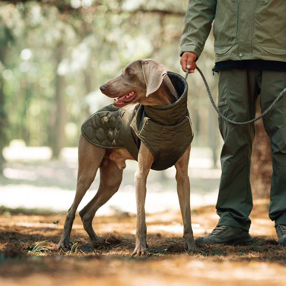 Thick Cotton Pet Coat for Cold Weather Protection & Comfort