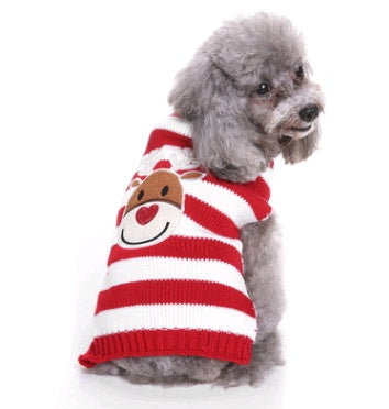 Warm Winter Holiday Outfit for Festive Knitted Pet Apparel