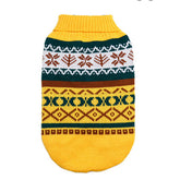 Pet Sweater Leaf Pattern Sweater Stylish Knitted Outfit