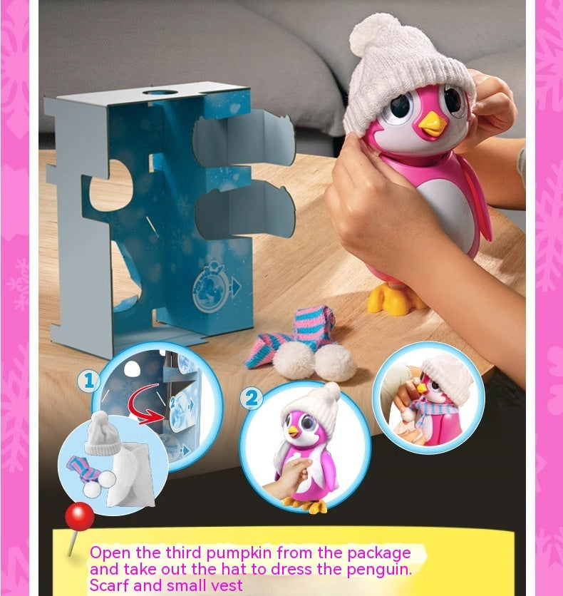 Interactive Walking Dancing Penguin Toy with Music and Light