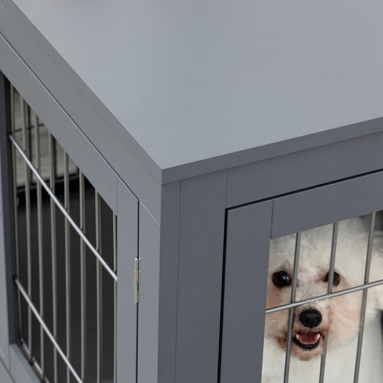 Stylish Dog House with Lock for Small and Medium Dogs