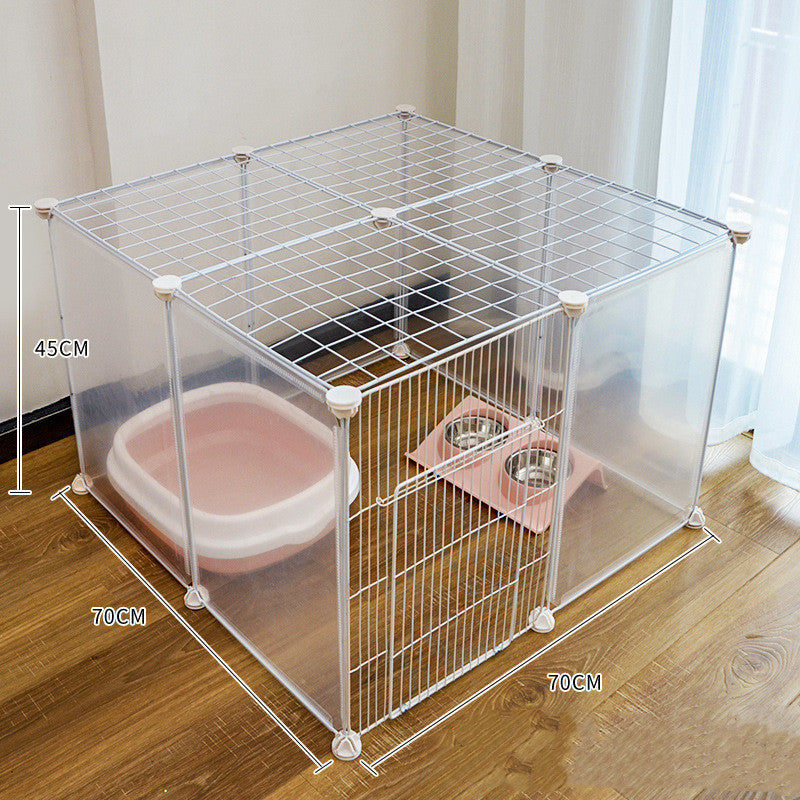 Pet Isolation Door Guard Cat Cage Adjustable Safety Gate