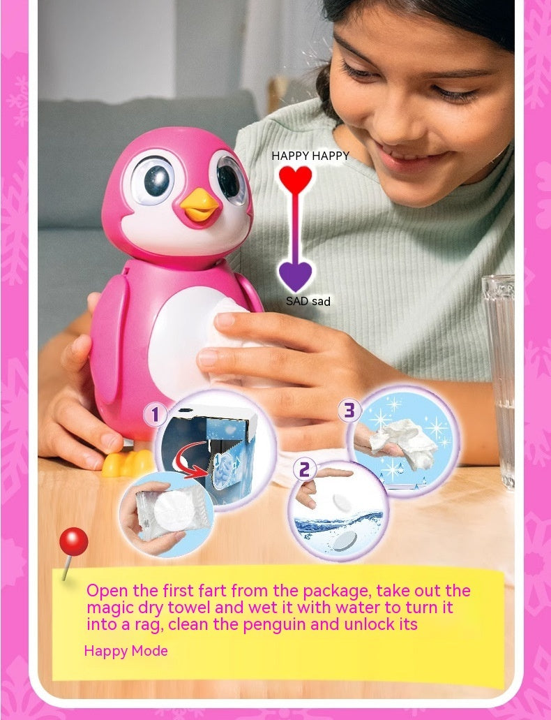 Interactive Walking Dancing Penguin Toy with Music and Light