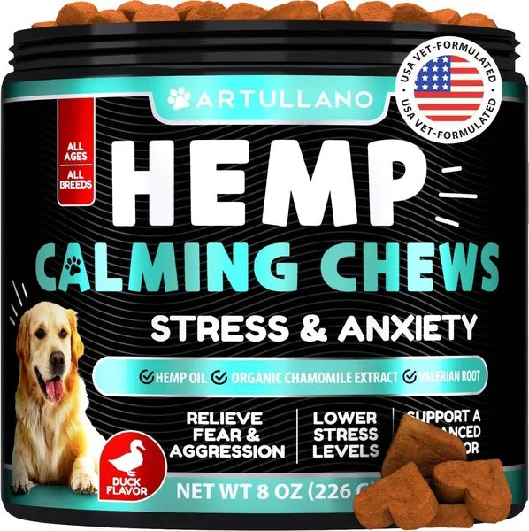 Anxiety Relief Treats with Hemp Oil Turmeric & Valerian