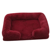 Warm Calming Donut Bed for Pets Soft Cozy Fluffy Cushion