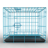 Portable Pet Cage with Double Door and Safety Locks
