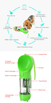 Pet Multi-functional Water Bottle Drinking Feeding Cup