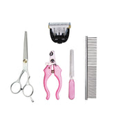Professional Pet Grooming Clipper Dog and Cat Hair Tools Set.