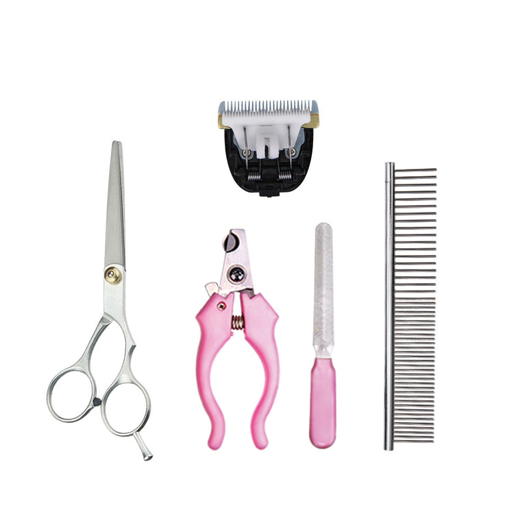 Professional Pet Grooming Clipper Dog and Cat Hair Tools Set.