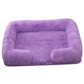 Warm Calming Donut Bed for Pets Soft Cozy Fluffy Cushion