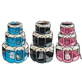 Pet Octagonal Cage Fence Folding Waterproof Portable Pet