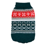 Pet Sweater Leaf Pattern Sweater Stylish Knitted Outfit