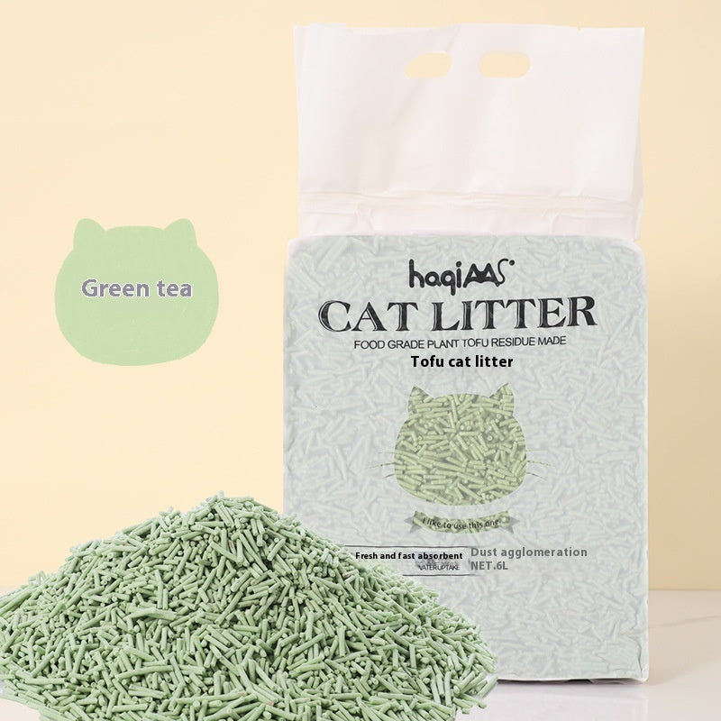 Original Tofu Cat Litter 6L Green Tea Natural Clumping Cat