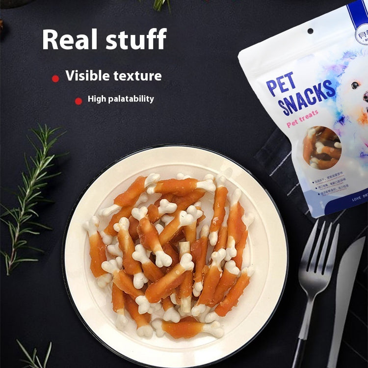 High-Protein Dog Treats Natural Chicken Bone Chews for Pets