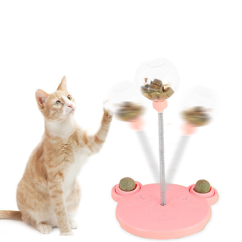 Pet Feeder Cat Toy Leaking Food Ball Funny Tumbler Puzzle