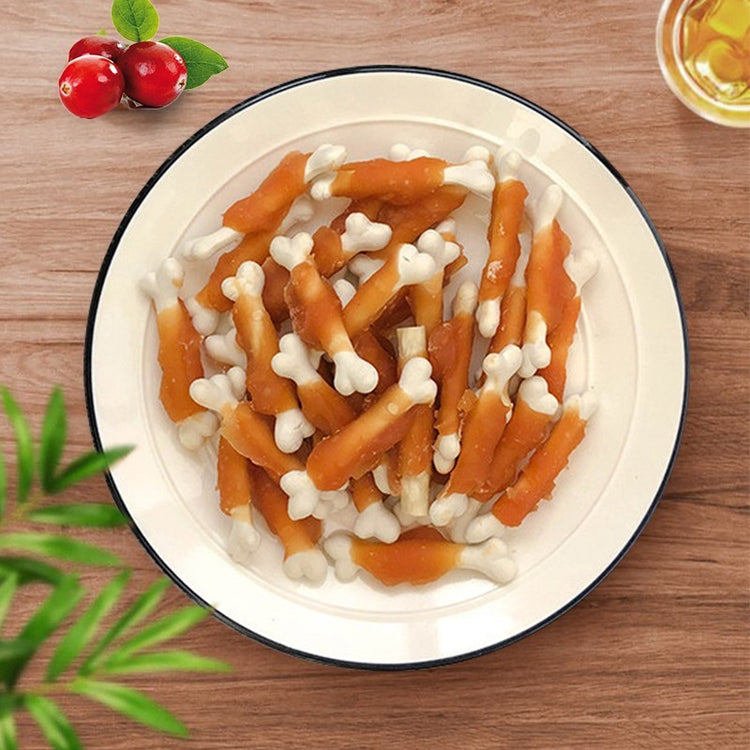 High-Protein Dog Treats Natural Chicken Bone Chews for Pets