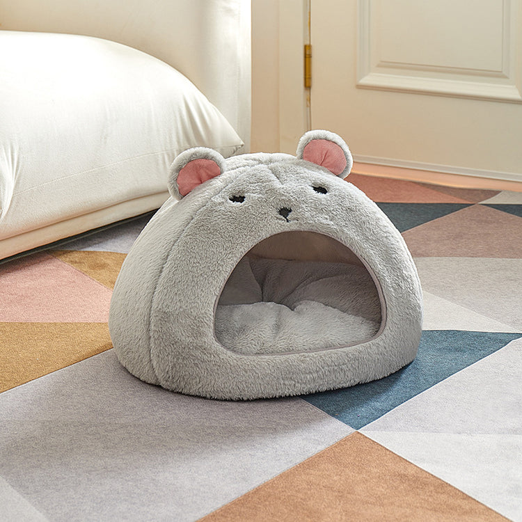 Soft Fluffy Cartoon Comfortable House Bedding for Pets