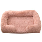 Warm Calming Donut Bed for Pets Soft Cozy Fluffy Cushion