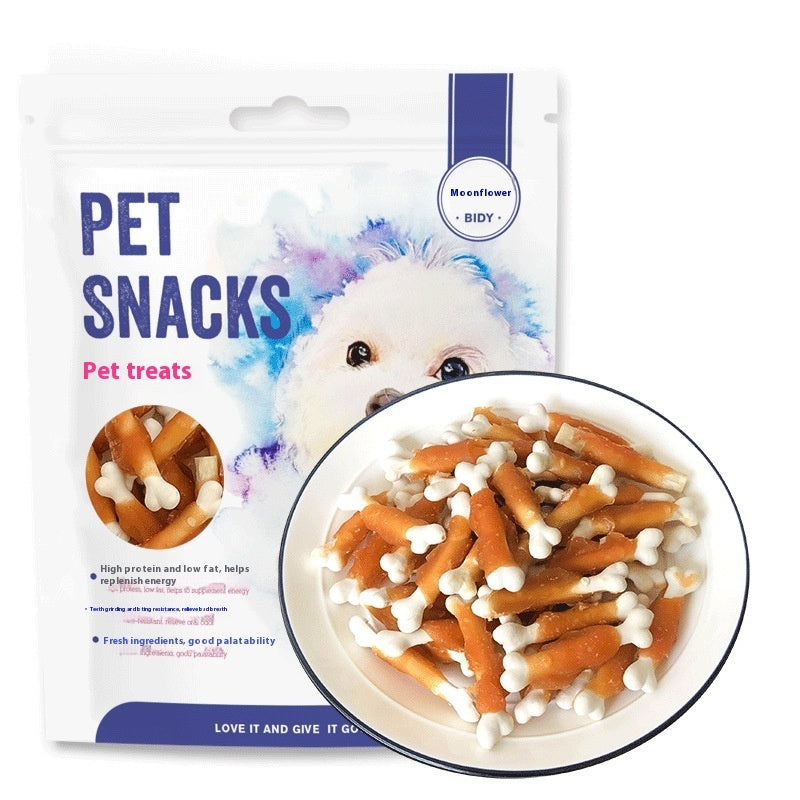 High-Protein Dog Treats Natural Chicken Bone Chews for Pets