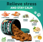Anxiety Relief Treats with Hemp Oil Turmeric & Valerian
