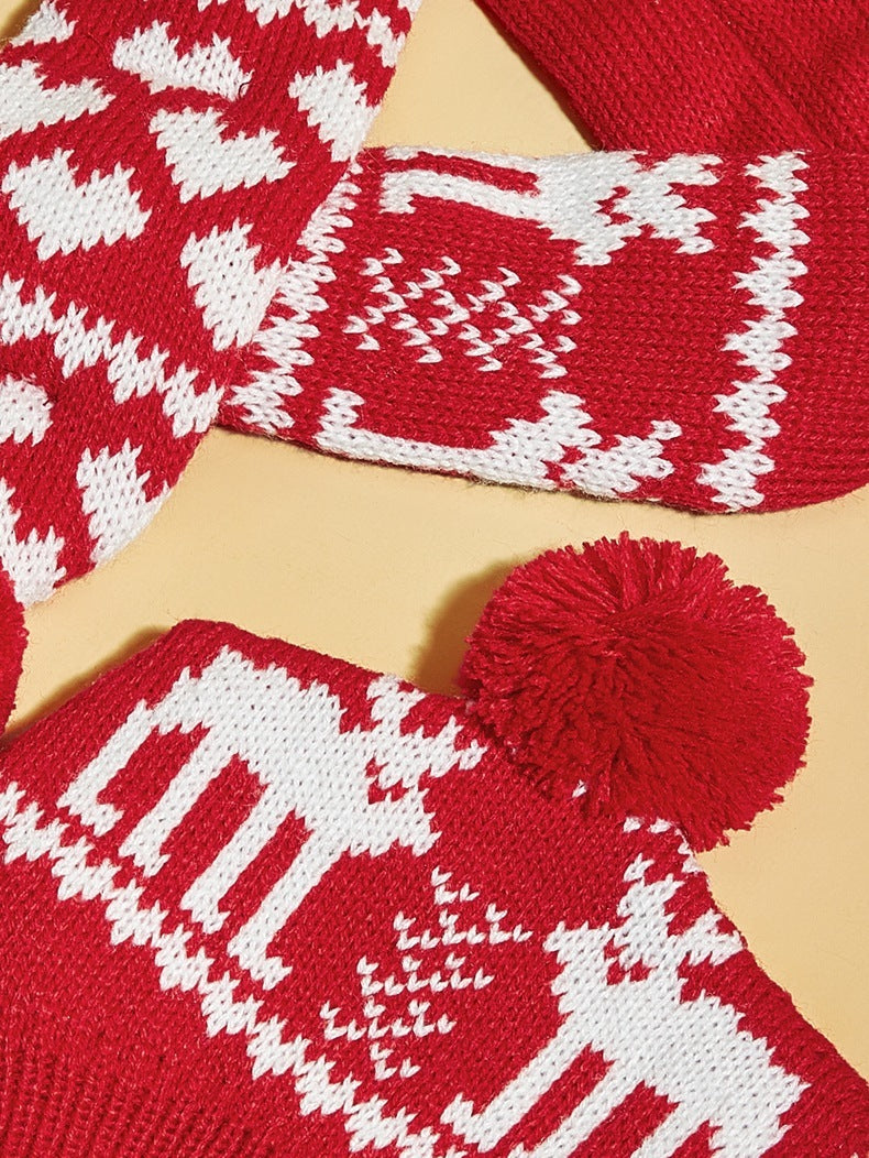 Warm Winter Holiday Festive Knit Neckwear for Dogs and Cats