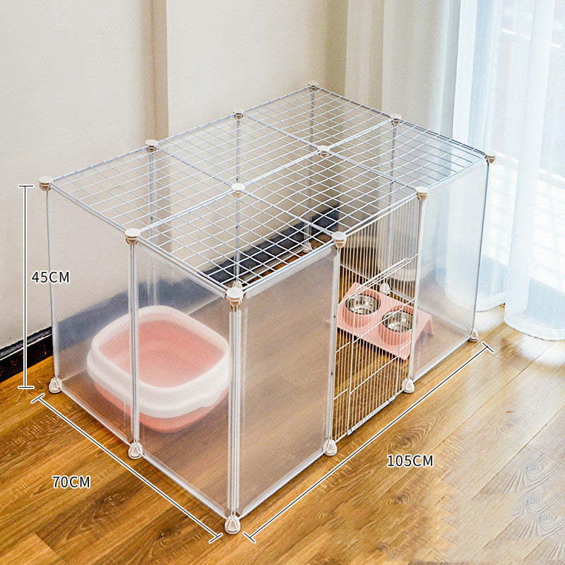 Pet Isolation Door Guard Cat Cage Adjustable Safety Gate