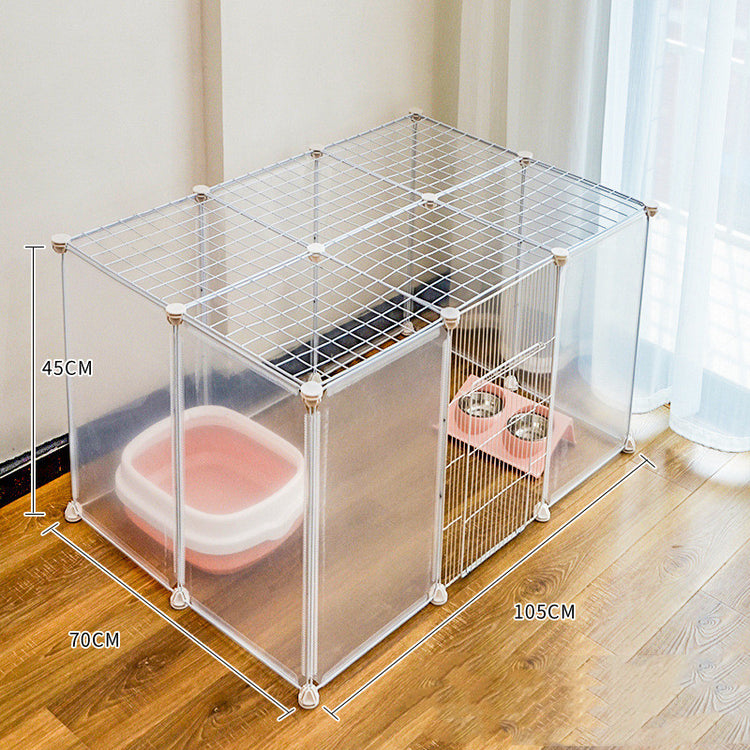 Pet Isolation Door Guard Cat Cage Adjustable Safety Gate