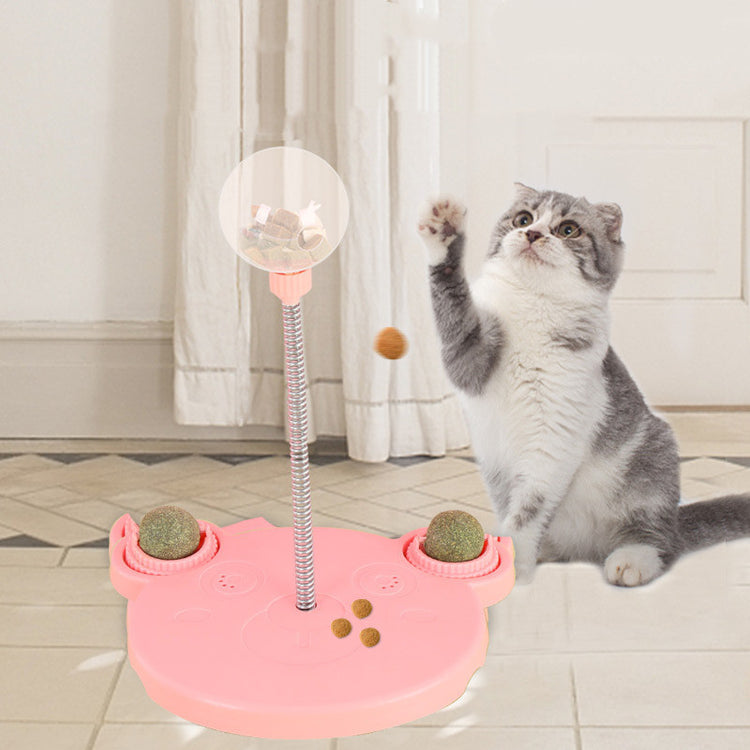 Pet Feeder Cat Toy Leaking Food Ball Funny Tumbler Puzzle