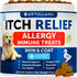 Dog Allergy Relief Chews Skin & Coat Support 120 Omega-3
