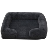 Warm Calming Donut Bed for Pets Soft Cozy Fluffy Cushion