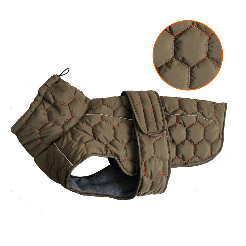 Thick Cotton Pet Coat for Cold Weather Protection & Comfort